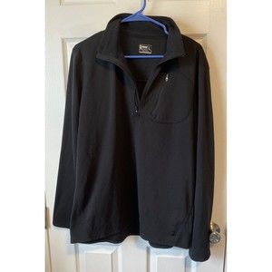 Alpine Design Black Pullover Half Zip Jacket Size Large